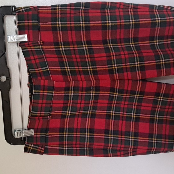 JCrew Cameron slim crop Plaid Tartan. SZ4. Excellent wool66%,poly29,elastene5. - Picture 2 of 8